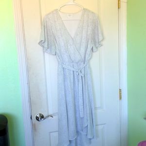 Sienna Sky Chiffon Black White Polka Dot Dress